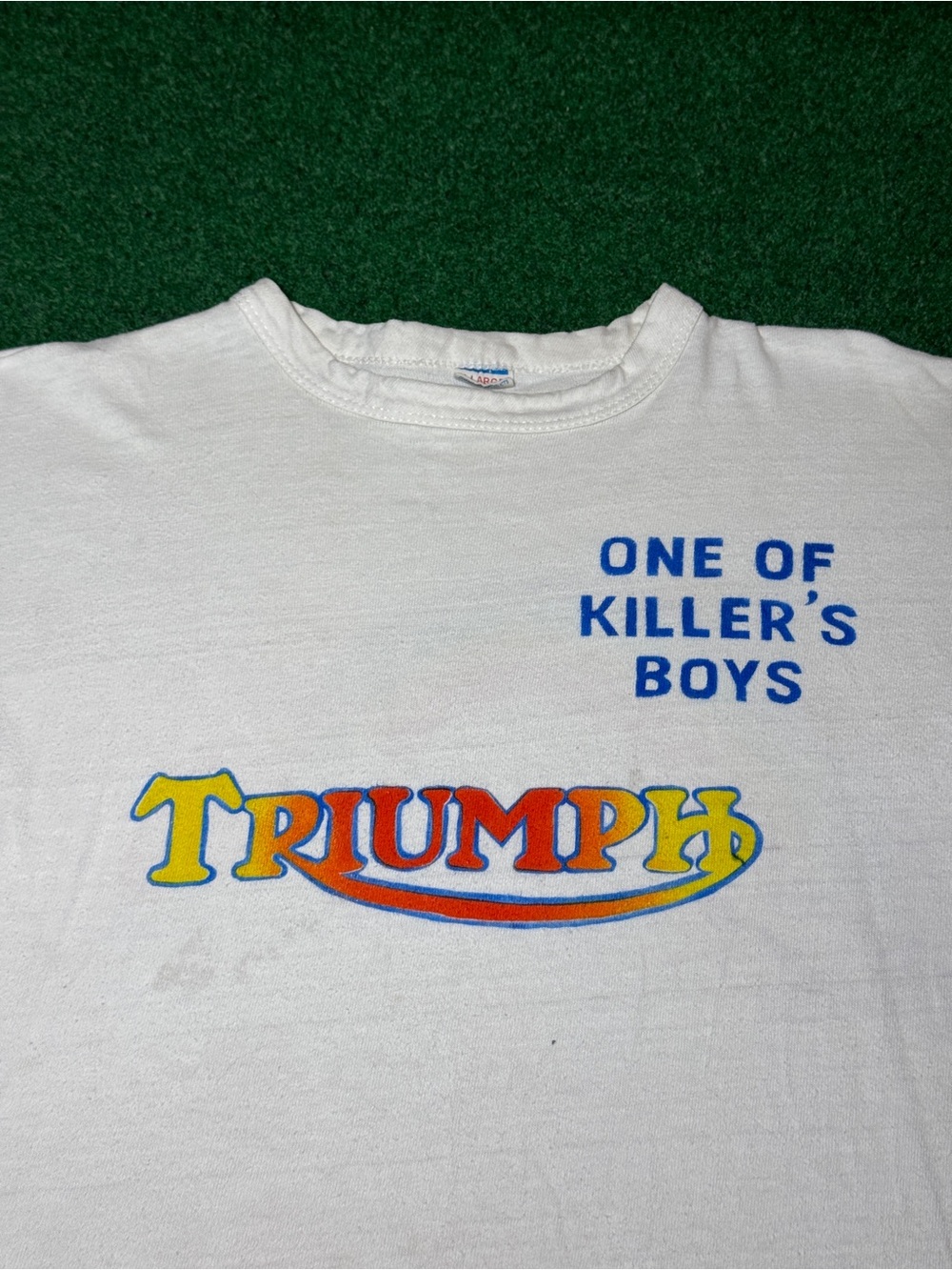Vintage 70s Triumph Motorcycles T-shirt, Americana Made in USA Harley Davidson